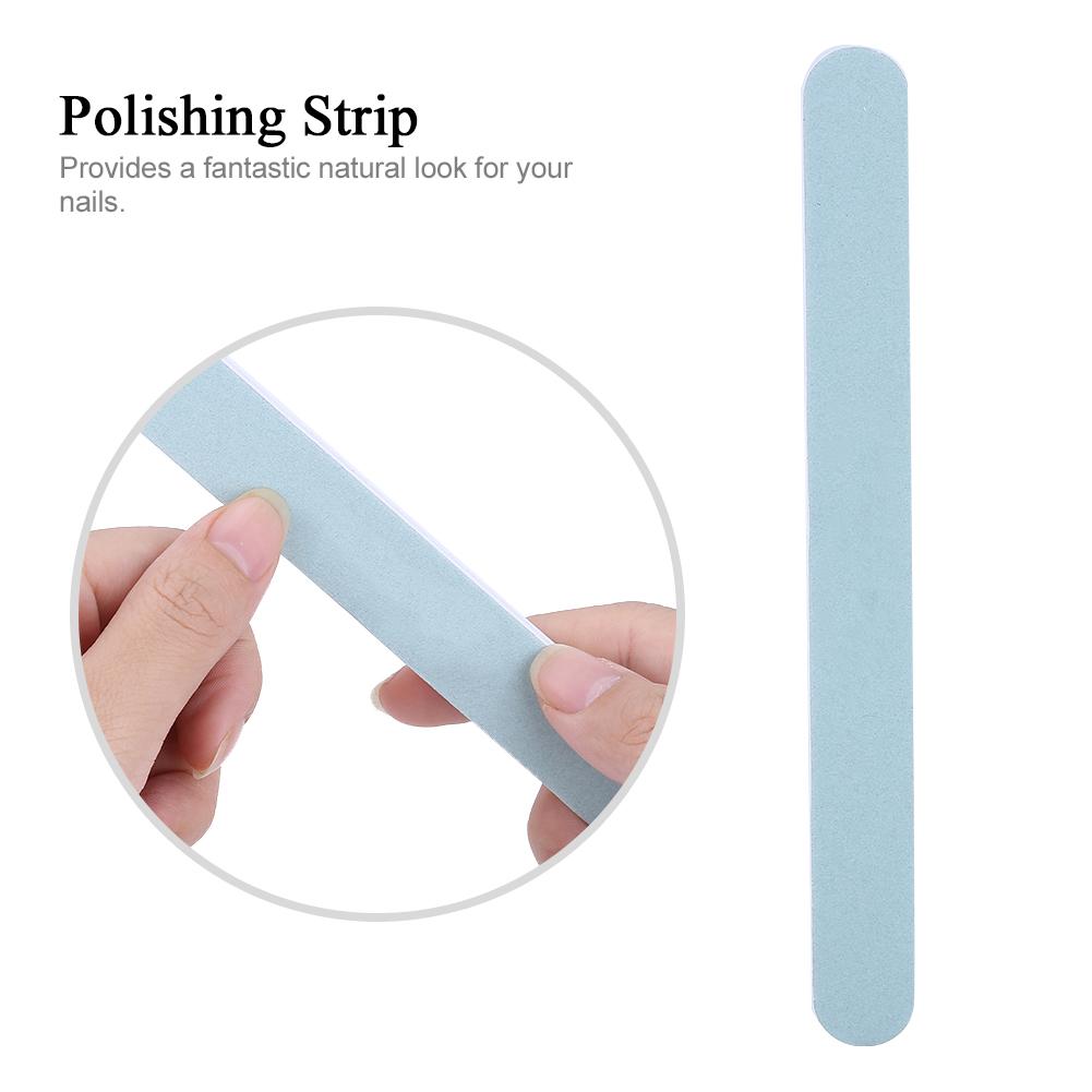 3Pcs Set Nail Art Buffing Cream   Nail Brush Buffer Varnish Polish + Polishing Strip Nail Art S