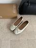 Women's Round Toe Flat Bowknot French Style Pumps - Fashionable Footwear