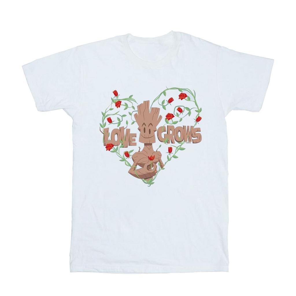 Marvel Mens Groot Love Grows T-Shirt