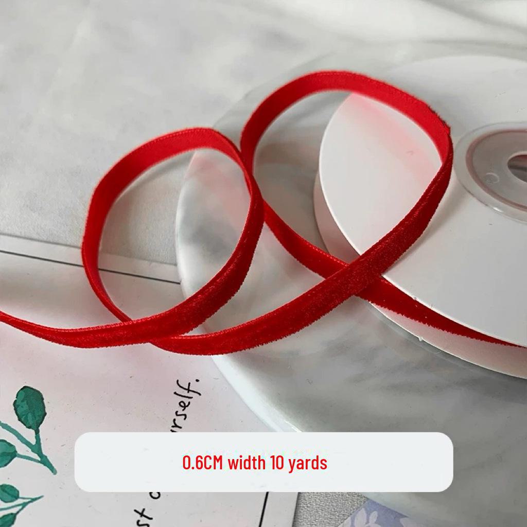 

Лента ручной работы из красного и зеленого флока для рождественских аксессуаров для волос и бантов своими руками