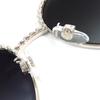 Excellent CHANEL Sunglasses COCO Mark Panto Shape Frame: Silver Black Women 4242 c.124/S6 Used