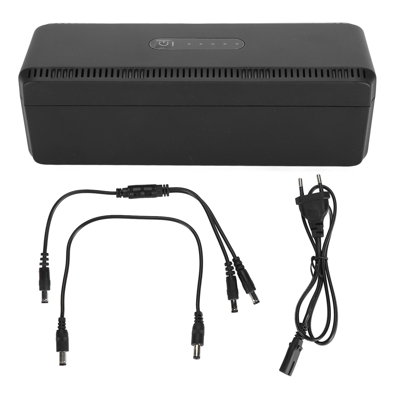 UPS Battery Backup 10400mAh 5V 9V 12V 15V 24V Uninterruptible Power Supply For Camera Router Modem100- чёрный