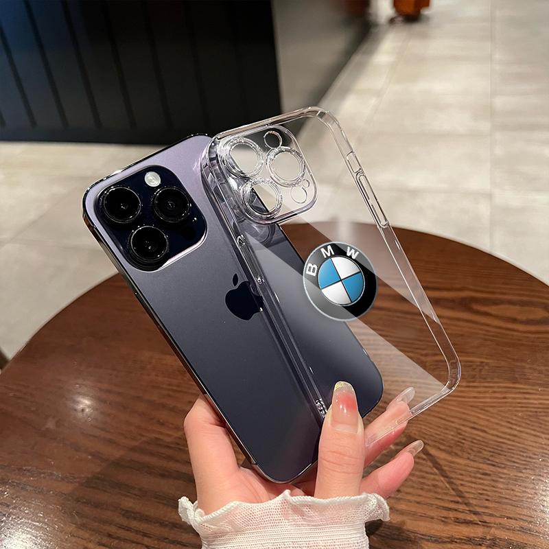 Car Logo Transparent Phone Case For IPhone 11 12 13 14 Pro Max XR X XS SE 7 8 Plus For BMW 2 Series F22 F23 F45 F46 F87 F44