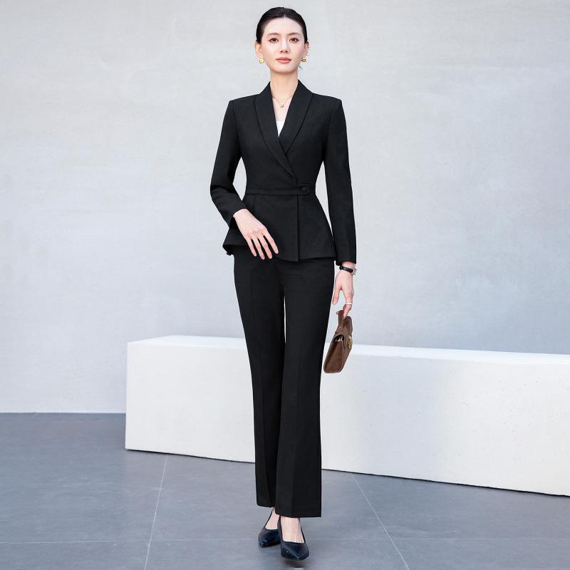 Women's Professional Suit Set - Spring/Autumn Beauty Salon & Hotel Manager Workwear