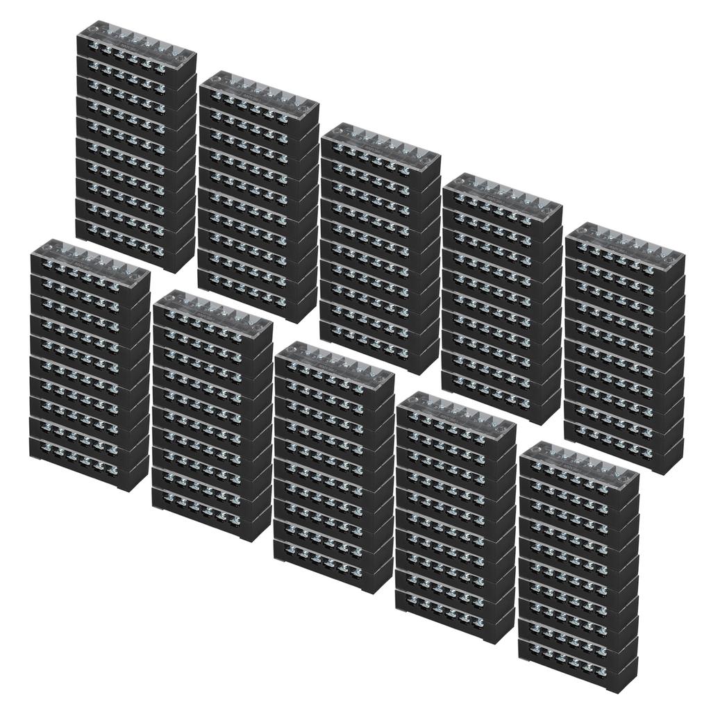 100pcs Terminal Blocks 150A 600V Quick Good Electrical Conductivity Wire Connectors for Distribution Box Cabinet Factory