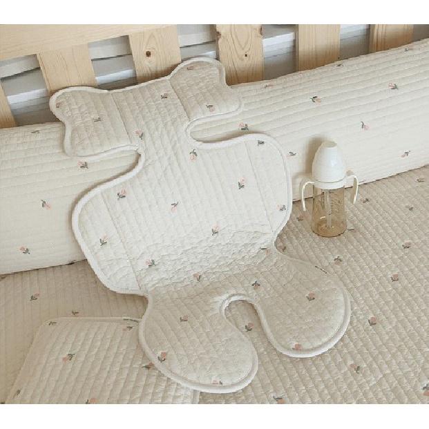 Baby Kinderwagen Sitzkissen Cartoon Bär Atmungsaktive Weiche Baumwolle Waschbar Warme Baby Kinder Kinderwagen Auto Matte Kinderwagen