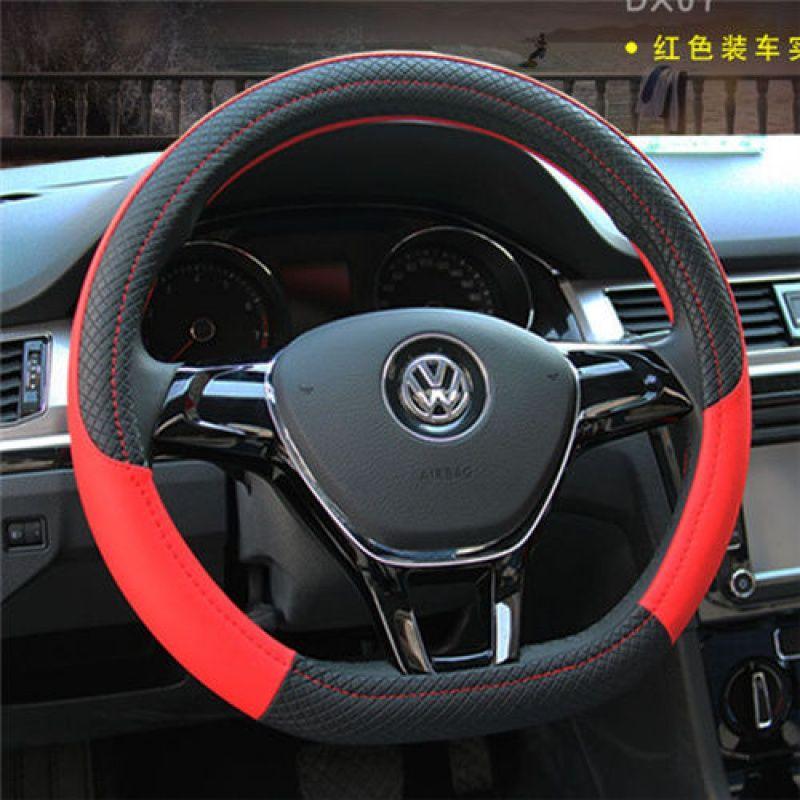 Kožený potah volantu do auta Pro Volkswagen Suiteng Langyi Maiteng Tiguan L Golf 7 Weiling Polo Santana Čtyři roční období