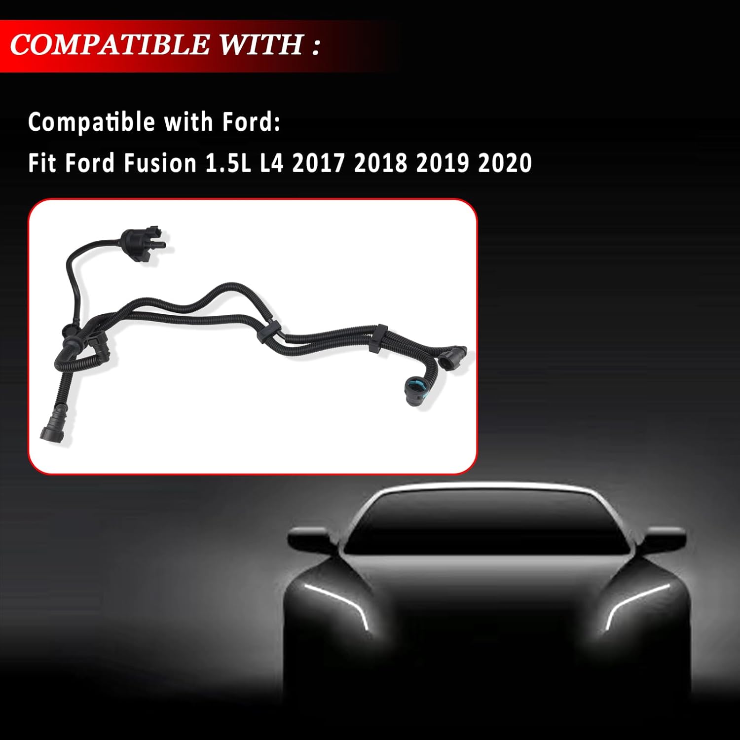 Vapor Canister Purge Valve for Ford Fusion 2017 2018 2019 2020 1.5L L4, Vapor Canister Evap Purge Valve/Solenoid Replaces HG9Z9D289F HG9Z9D289A