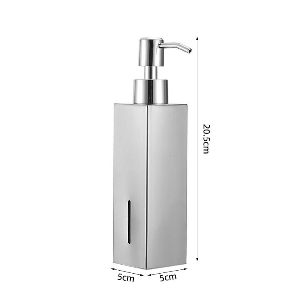 Matte Black Dispenser with Pump, 12oz/350ml Refillable Bathroom Hand Bottle, Modern Countertop Liquid Soap Container f аква голубой
