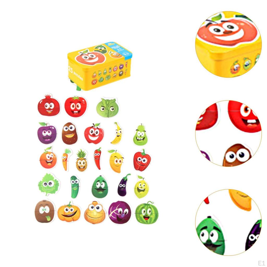 Cartoon Puzzle Creativity Imagination Shape Matching Montessori Toy for Preschool Ages 3 4 5