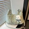 Neue Sommer-Ketten-Pendeltasche, Lässige Studenten-Weichgesicht-Großraumtasche für Damen, Mode Einzelschulter-Umhängetaschen