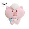 Decorative Hanging Ornament Cartoon Pig Plush Pendant for Backpacks, Stuffed Animal Bag Charm with Ball Chain, Soft Keychain