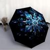 1pc Winter Fantasy Automatic Folding Umbrella   Compact 8 Rib Design, Durable Iron Frame for Travel, Outdoor,  a0920082