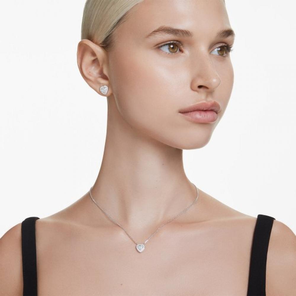 Swarovski [official Authentic Shopping Bag Included] Heart Necklace 5720852