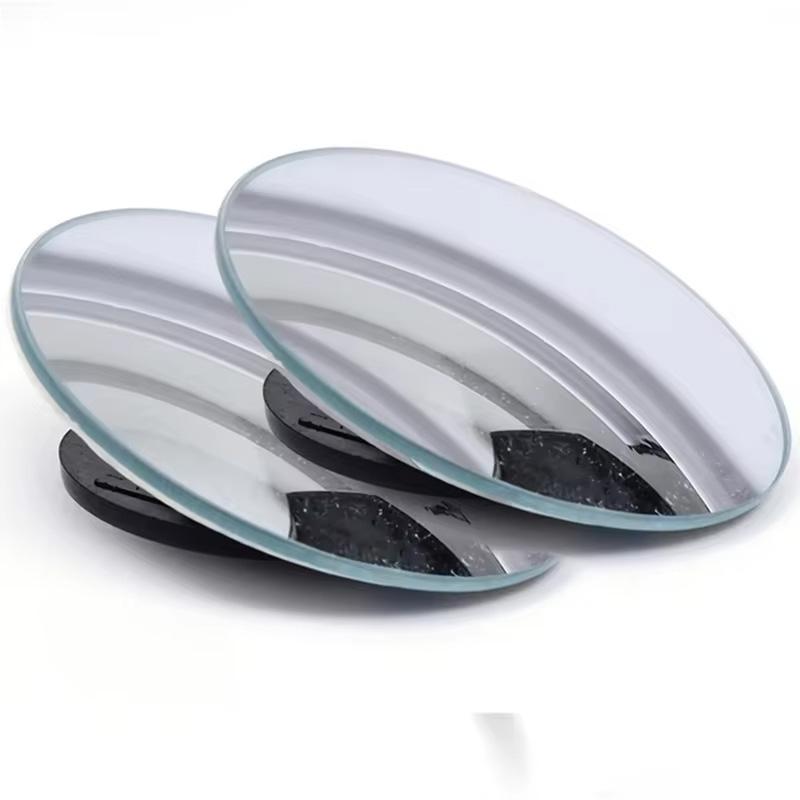 1Pair Car Blind Spot Mirror 360 Degree Adjustable Car Rearview Convex Mirror for Car Reverse Wide Angle Parking Rimless Mirrors
