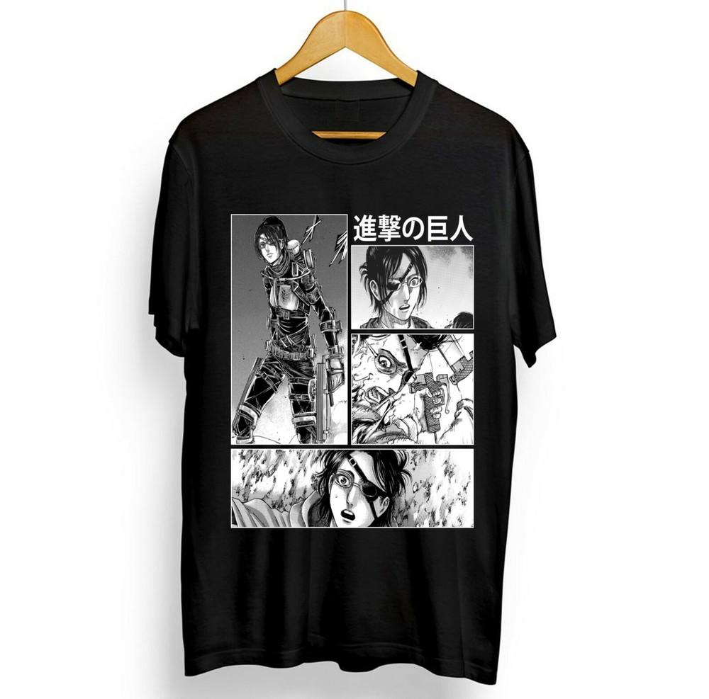 

Hange Zoe Attack on Titan AOT,Anime,Manga Levi Eren Season 4 new unisex shirt XL