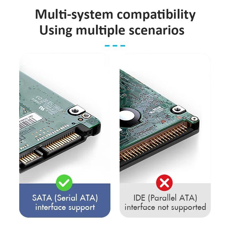 Lenovo K01 HDD Case 2.5 SATA to USB 3.0 Adapter External Hard Drive Enclosure Reader for SSD Disk HDD Box Case HD 2.5 HDD Case