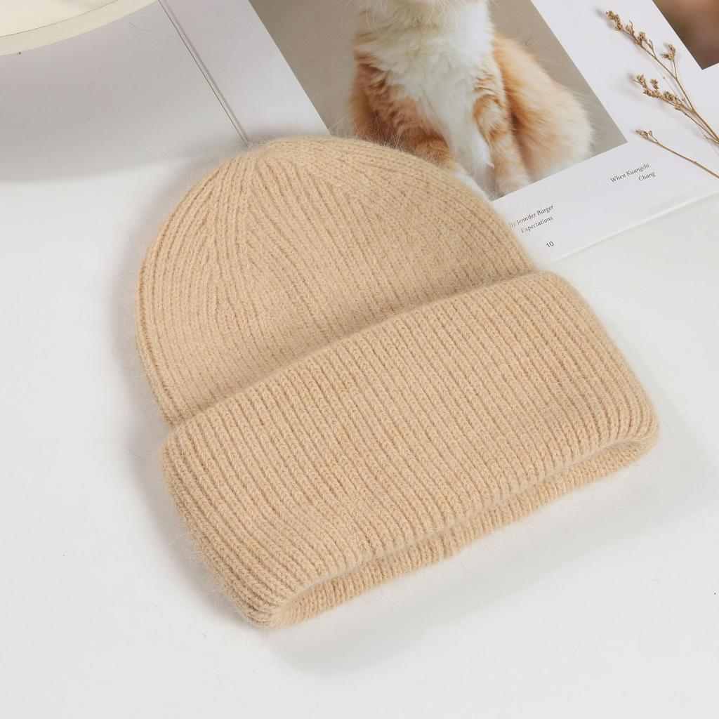 Winter Hat Korean Rabbit Hair Pullover Hat Women Fashion Knitted Hat All Match Warm Knitted Hats