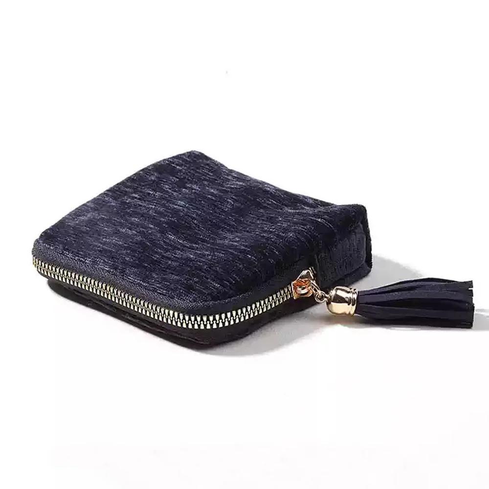 

5-Layer Jewelry Storage Bag, Velvet Jewelry Pouch Bags for Watch Bracelet Rings Earring Crystal, Portable Travel Jewelry Case темно-синий