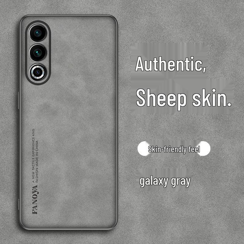 Meizu 22/Note16 Lucky08 Wildleder-Lederstruktur Matt Vollständige Abdeckung Schutzhülle