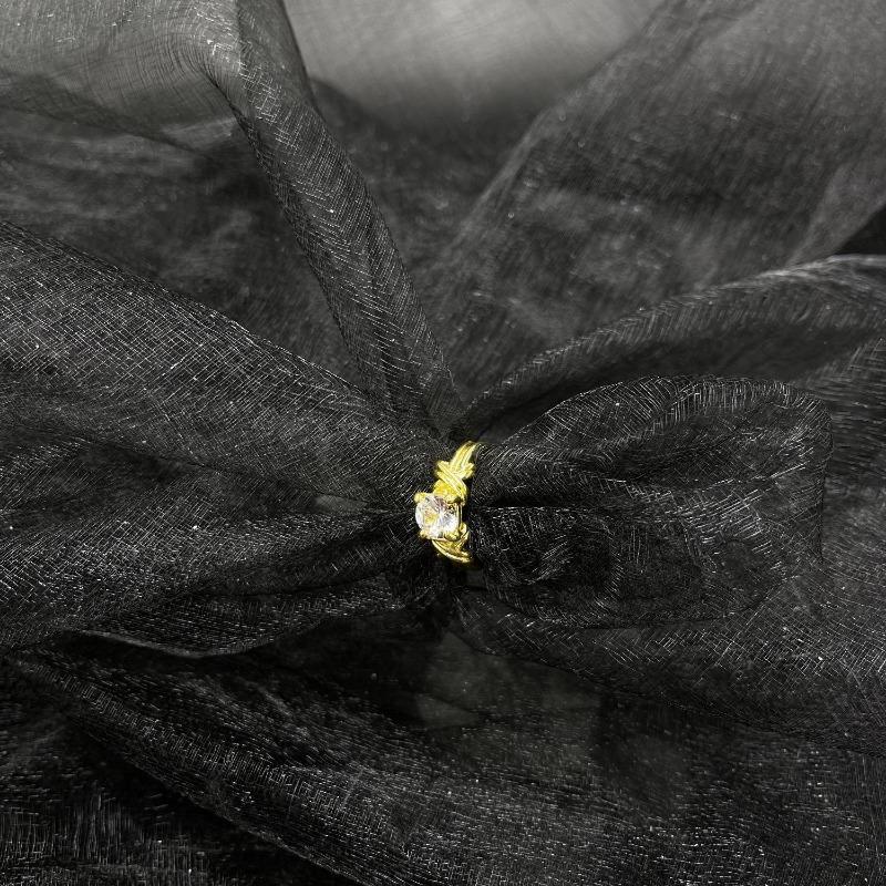 Women's Fashion Gold Cross Ring Wedding Ring Engagement Ring Simple Ring Gift for Women