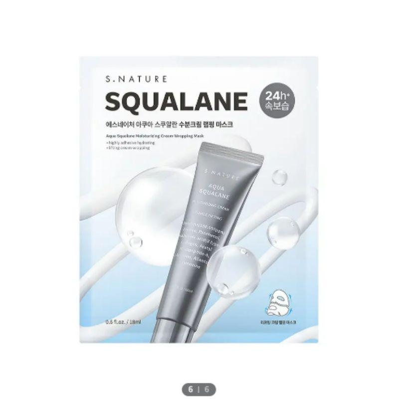 S.NATURE Aqua Squalane Moisturizing Cream Wrapping Mask 25g (1 Sheet)