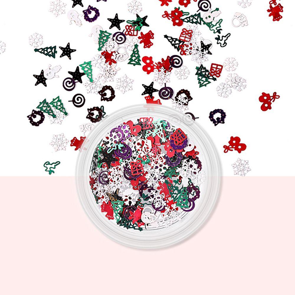 Salon Supplies 3D Sparkles Sequins Snowflake Nail Sequins Nail Flakes Slices Nail Art Decoration
