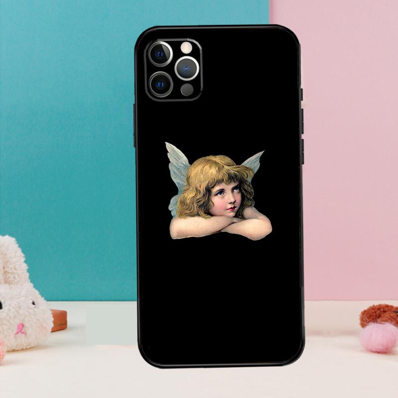 Coque de téléphone esthétique Ange de la Renaissance Pour iPhone 17 Air 16 15 14 13 11 12 Pro Max 12 13 mini 15 16 Plus 16e Cover Coque