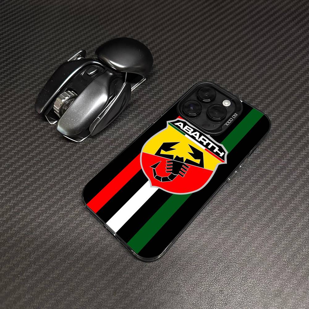 

A-Abarth LOGO Phone Cases For IPhone 17 16 15 14 13 12 11 Plus Pro Max Pro Color Matte Cover iPhone 16 pro