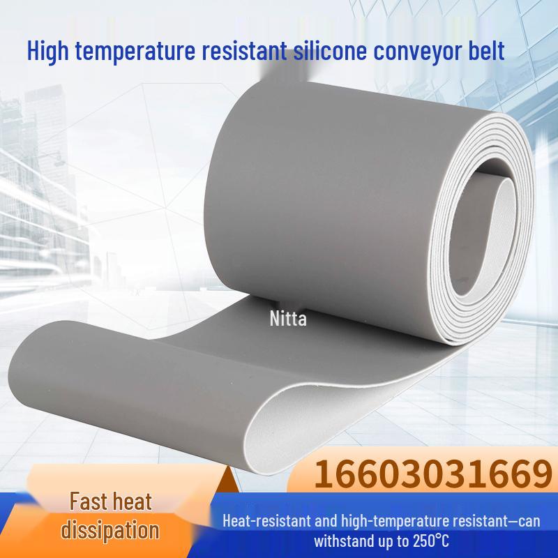 High-Temperature Food-Grade Silicone Conveyor Belt: Heat, Oil, and Corrosion Resistant, Non-Stick