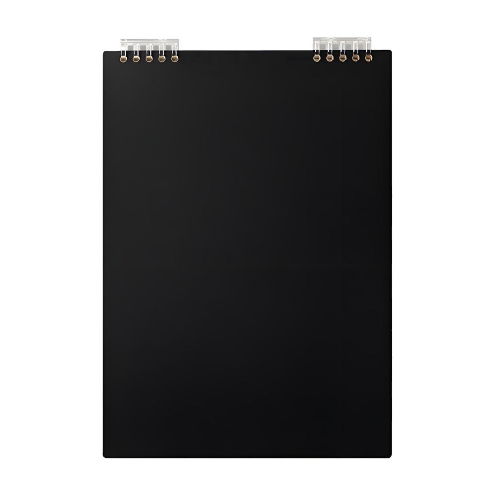 

60 Sheets Premium Thick Notebook Spiral Binding PP Cover with Lines Pages A5 line page Suitable for Students and Professionals 1 PCS чёрный