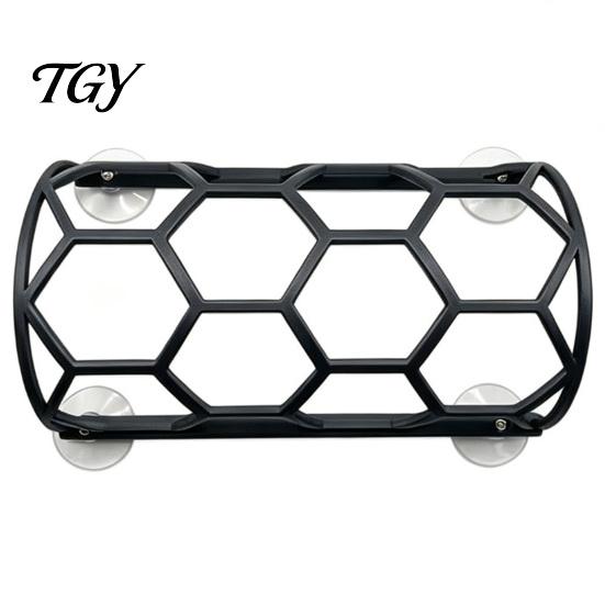 Bearded Dragon Basking Platform Reptile Honeycomb Climbing Shelf, Suction Cup Snake Tunnel Hide, Rest Terrarium Landscaping Decor for Ball