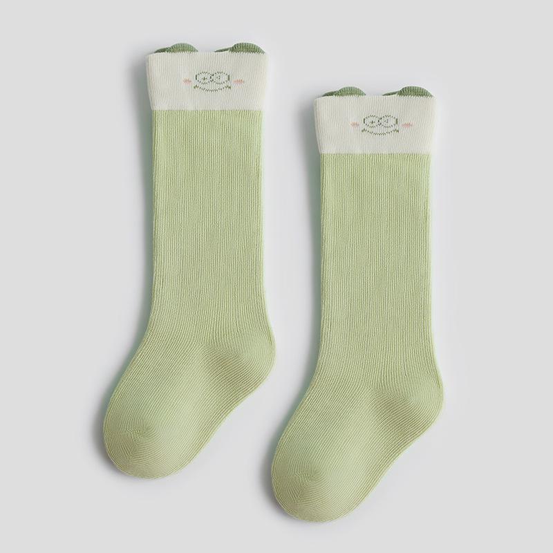 

Soft Cotton Baby Knee-High Socks, Boneless, 0-3 Months, Non-Constricting, Ideal for Spring & Autumn S (6-12 months, foot length 10-12CM) зелёный