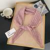 Pure Color Triangle Scarf Hollowed-out Head Wrap Fashion Neck Scarf  Photo Props