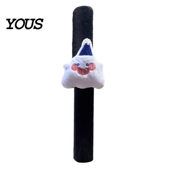 Soft Plush Wrist Wraps Halloween Stuffed Slap Bracelet, Pumpkin Ghost Bat Skull Cat Character Bracelets Cute Band Props for Boys Girls Party