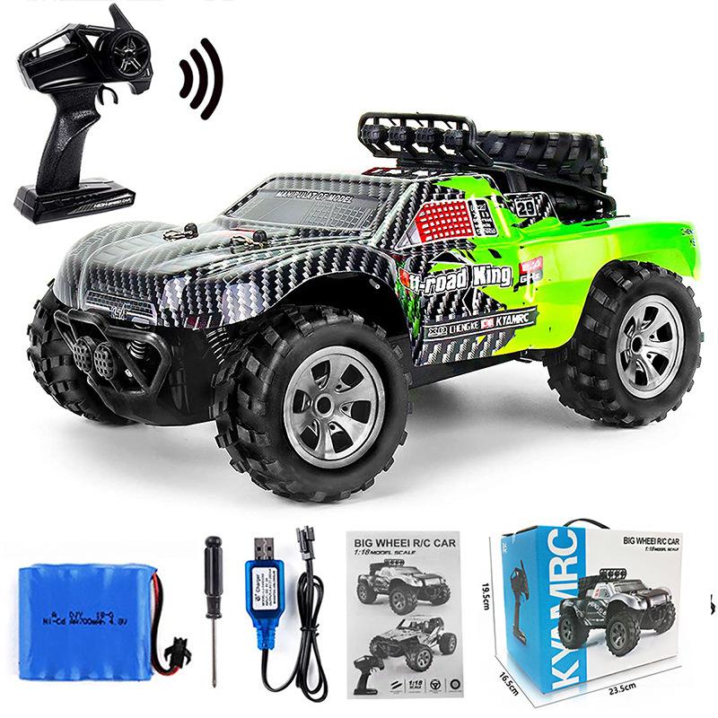 High-Speed 1:18 Big Foot Off-Road Remote Control Car - Short Course Racing & Climbing Toy