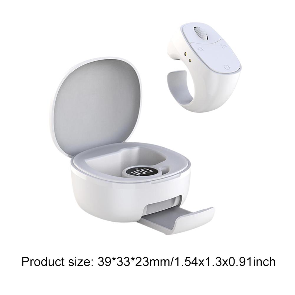 Scrolling Ring Bluetooth-Compatible 5.3 Wireless Camera Finger Shutter Multi-Function Remote Control Shutter Clicker for Travel