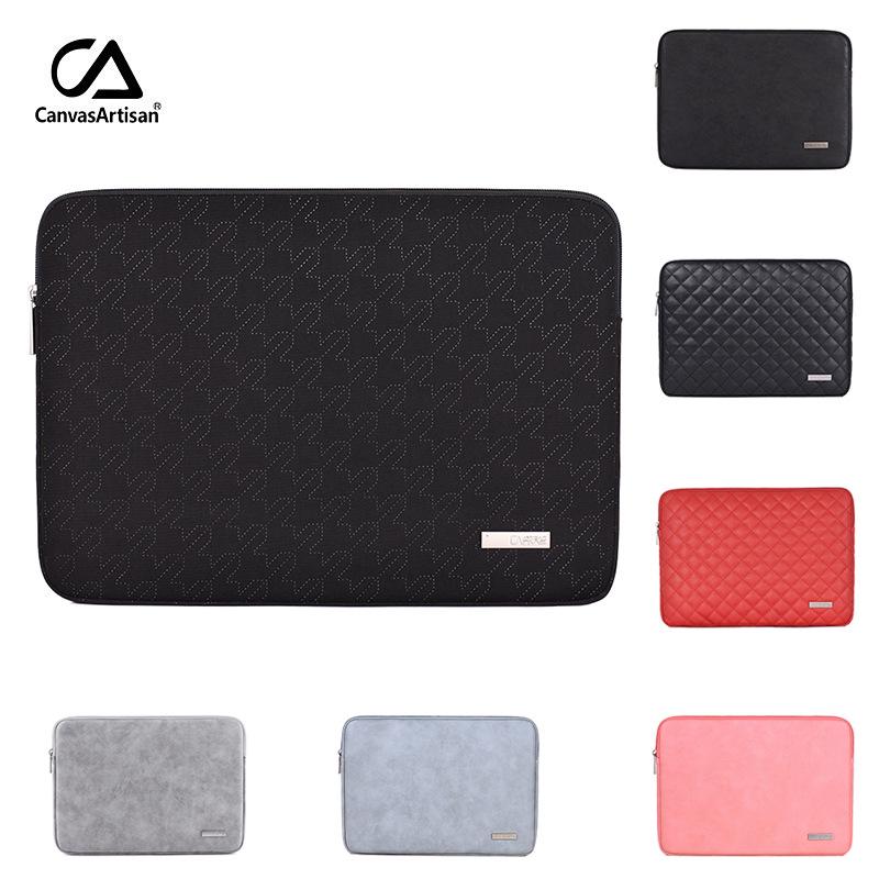 17-inch Faux Leather Laptop Sleeve and Computer Bag