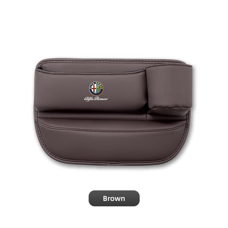 

2026 Hot Alfa Romeo Car Seat Gap Organizer Storage Box Leather Side Storage Pocket Wallet Keys Card Cup Holder For Alfa Romeo 4C