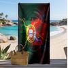 Asciugamano da Spiaggia Stampa Calcio Portogallo Asciugatura Rapida Super Assorbente Morbido Asciugamano da Bagno per Nuoto Spiaggia Viaggio Souvenir Regalo