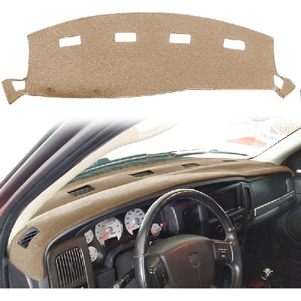 Yiz Dashboard Cover Dash Cover Mat Pad  Fit For Dodge Ram 1500 2500 3500 1998 1999 2000 2001 (98-01Black) Y21