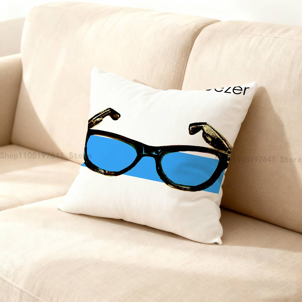 Rock Band W-Weezer Pillow Case For Sofa Decor Car Office Room Printing Cushion Cover Decorations and Protector