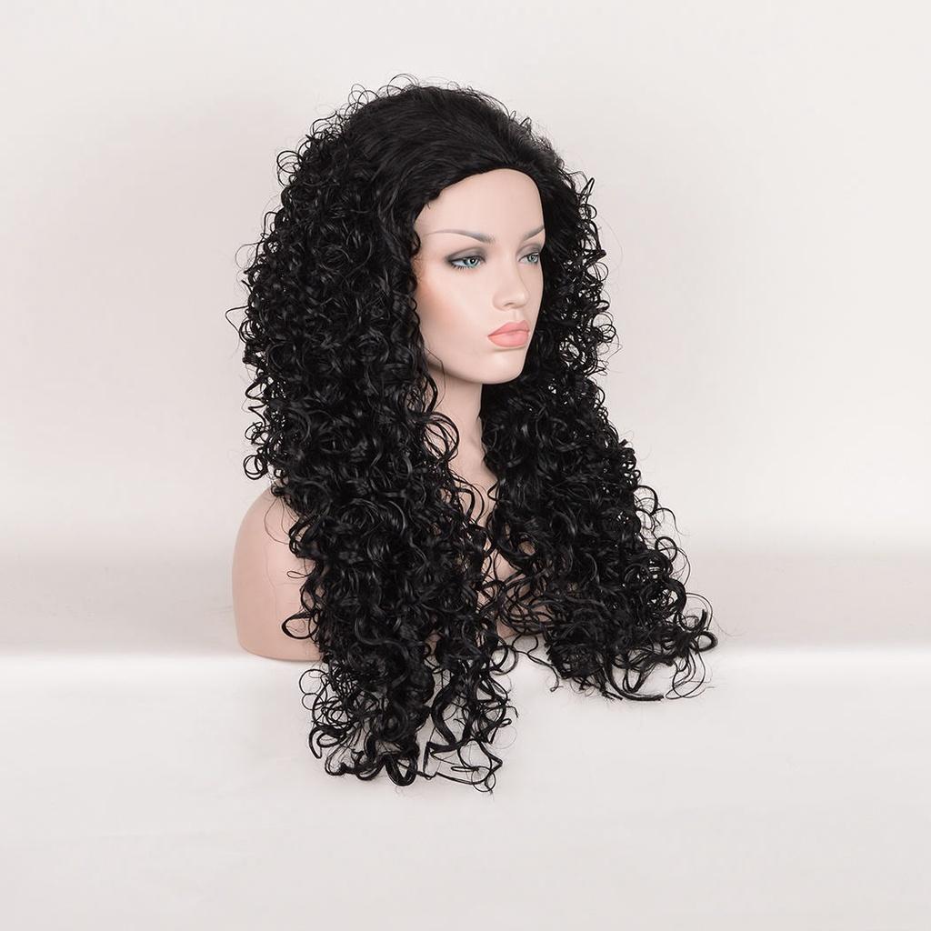 Atemberaubende Moana Maui Cosplay-Perücke mit luxuriösem schwarzem Afro-Kinky-Lockenhaar