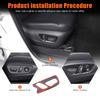 ABS Carbon Interior Seat Adjustment Panel Trim For Toyota Land Cruiser LC250 24+
