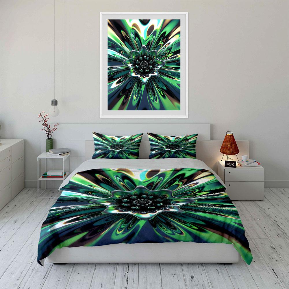 Abstract Flower-like Pattern. Bedding Sets Duvet Cover Sets Duvet Covers Pillowcases(1 * Duvet Cover 2 * Pillowcases Without Duvet Insert)