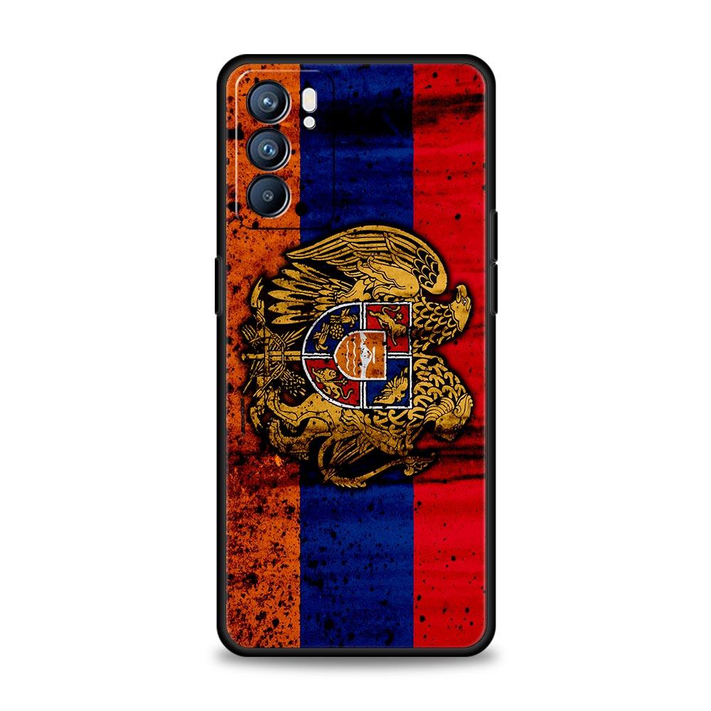 Armenia Armenian Flag Case For Oppo Find X6 Pro X5 A54 A53 A52 A9 2020 A15 A95 A17 A16 A76 A74 A57 Reno7 Reno6 Pro Plus 5G Cover