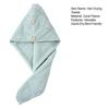 Hair Drying Towel with Button, Super Absorbent Coral Fleece Hair Towel, Skin-friendly Bath Turban for Women, Comfortable Hair Wrap for Long Hair