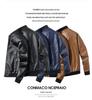 8XL Plus Size Men's Slim Fit PU Leather Jacket - Spring/Autumn Korean Motorcycle Style