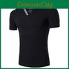 Trendsetting Men's T-shirt Slim Fit Floral V-neck Muscle Style Tee For Fashion-conscious Men