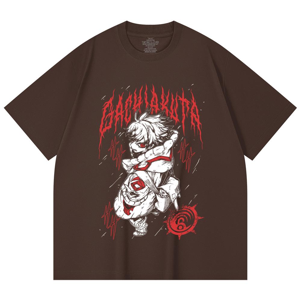 230 Gsm 100% Cotton Gachiakuta V2 Rudo Print Unisex Heavy Cotton T Shirt